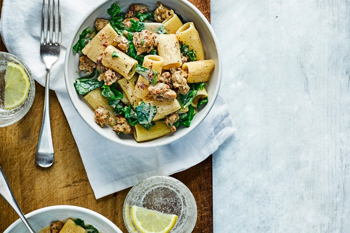 Sausage Pasta Recipe With Kale and Mustard