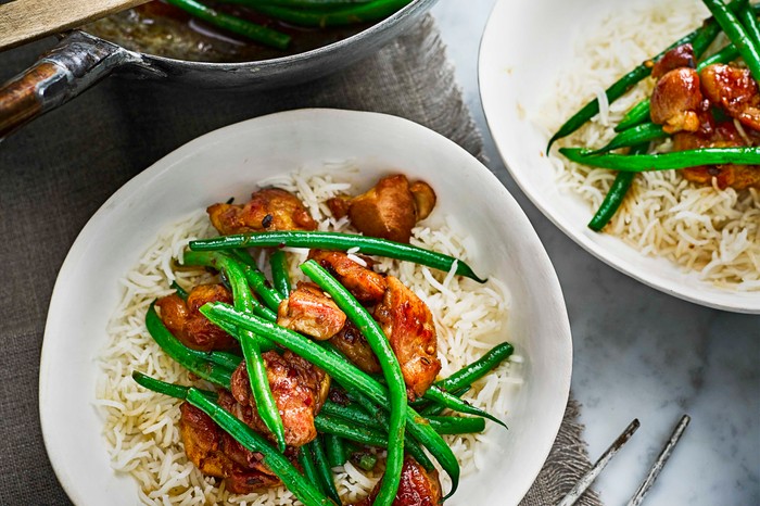 a bowl of szechuan Chicken Stir Fry Recipe