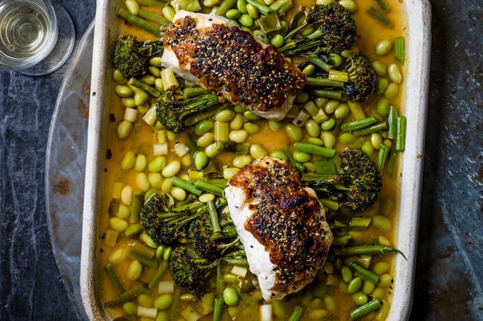 Miso cod Recipe with Broccoli, Sesame and Beans Miso cod Recipe with Broccoli, Sesame and Beans