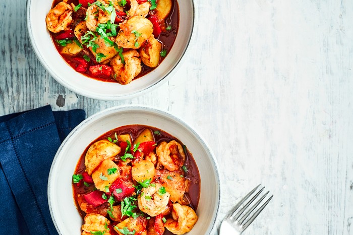 Fish Stew Recipe with Prawns and Potato