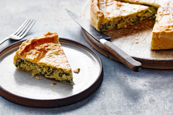 Spinach and Cheese Pie Recipe with Artichoke