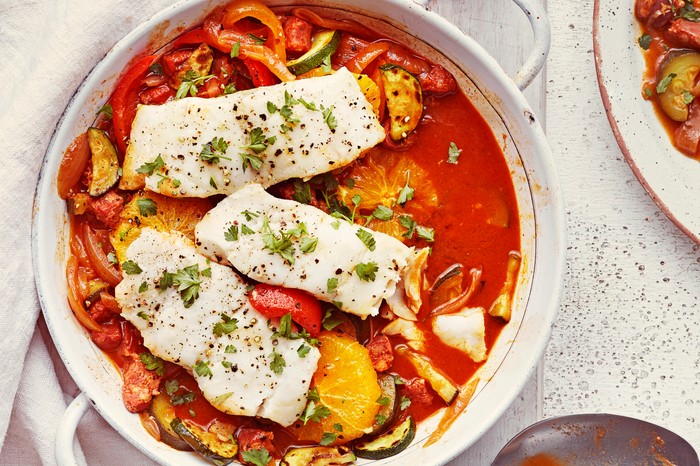 A hake and pepper dish