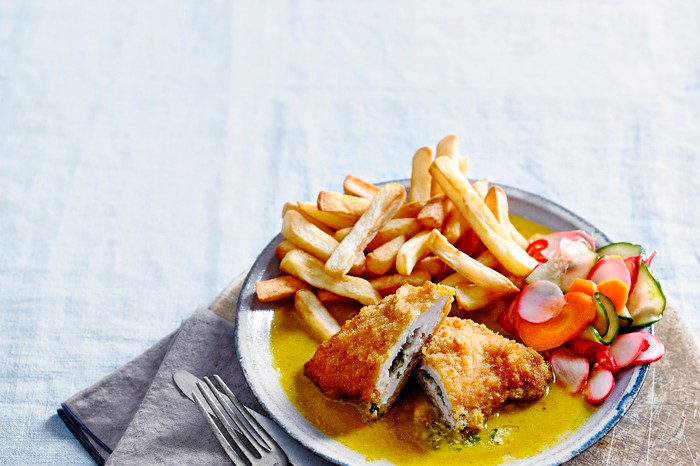 Chicken Kiev Recipe with Katsu Curry Sauce