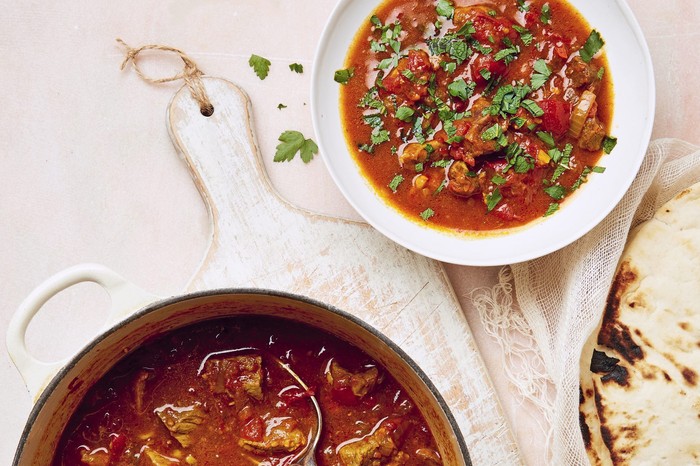 Late-summer lamb, tomato and tamarind stew