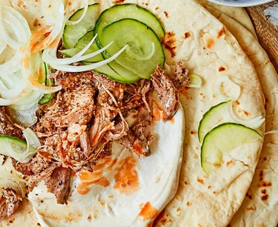 Lamb Gyros Recipe Slow-cooked lamb gyros