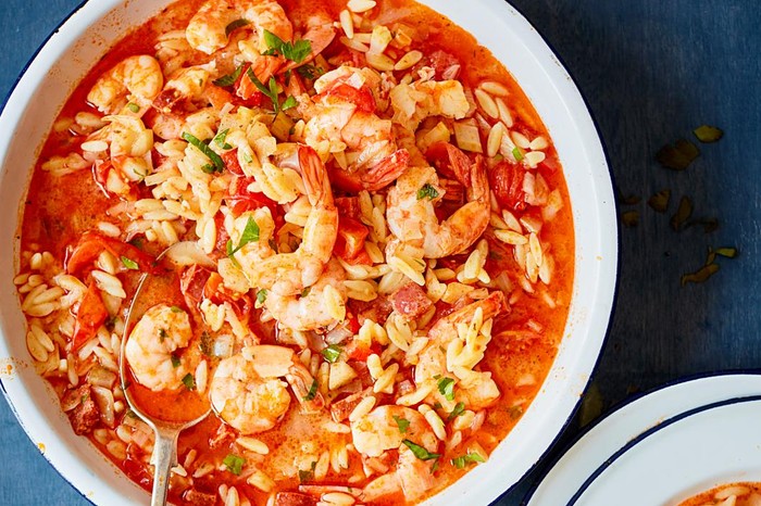 Slow Cooker Paella Recipe Sardinian prawn and chorizo paella