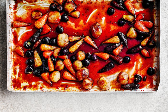 Roasted Vegetables Recipe with Pomegranate
