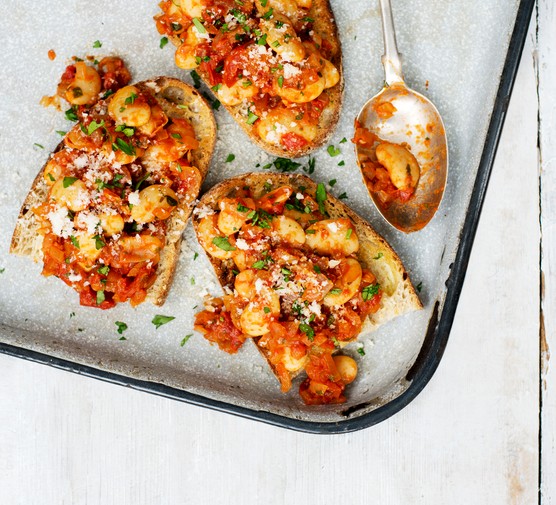 Posh beans on toast Posh beans on toast