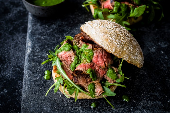 Portuguese Prego Steak Sandwich