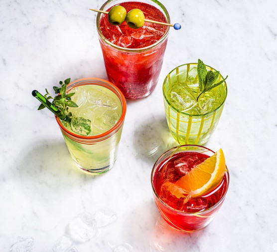 Venetian spritz, Hugo spritz, Limoncello spritz, Campari spritz