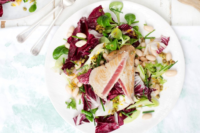 Seared Tuna Recipe With Radicchio Salad