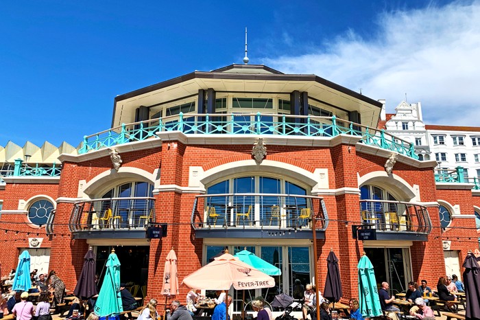 The grand Shelter Hall building on Brighton's seafront