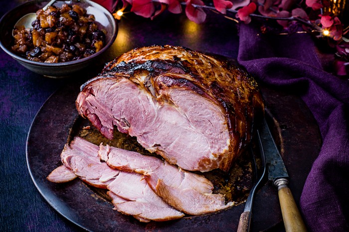 Glazed Gammon with Pineapple Relish