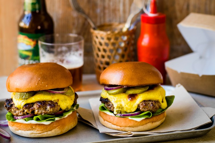 Diner Style Burgers With Jalapeño Rarebit