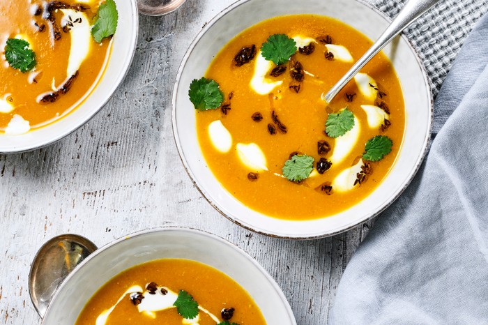 Spicy Carrot and Lentil Soup