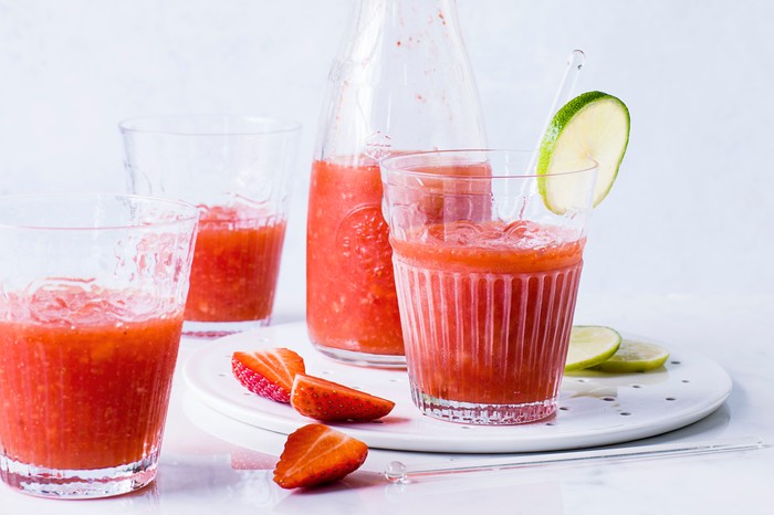 Strawberry Margarita Slushie Recipe | Strawberry Granita Recipe