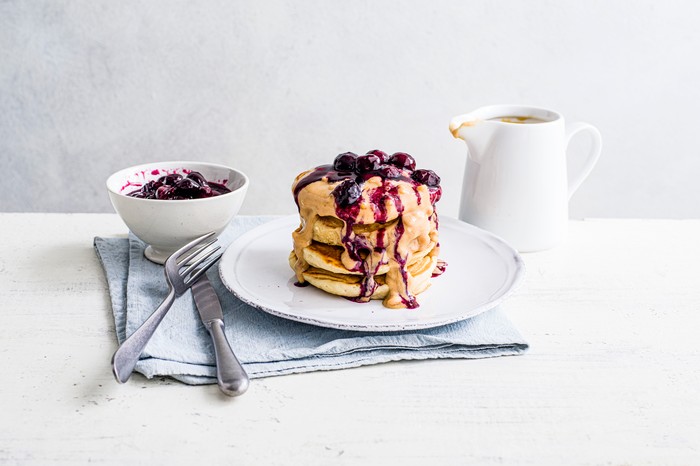 Vegan PBJ Pancakes Recipe