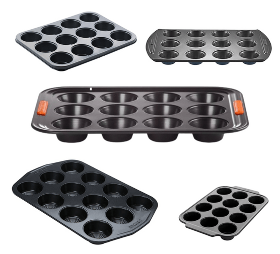 A selection of muffin trays