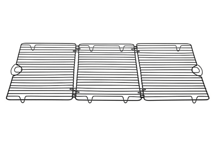 three slot black cooling rack