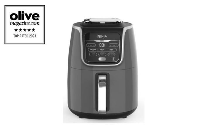 Ninja air-fryer MAX product image with olive accreditation badge