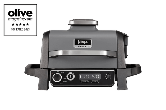 Ninja Woodfire Electric BBQ Grill Smoker OG701UK product image with badge